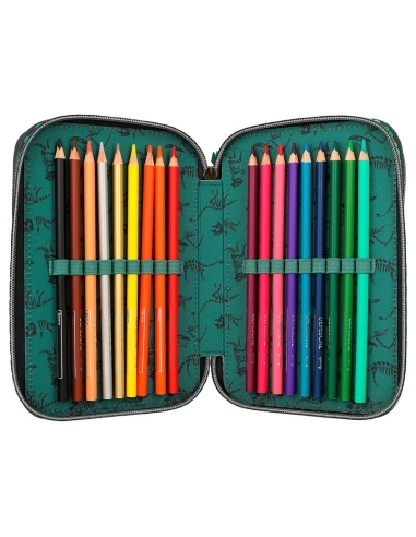 Dino World pernica na tri kata napunjena zelena 3D