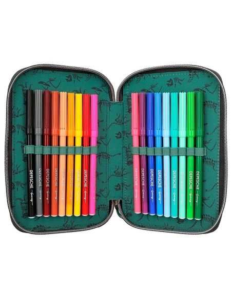 Dino World pernica na tri kata napunjena zelena 3D