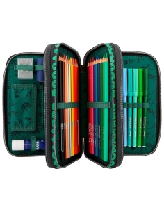 Dino World pernica na tri kata napunjena zelena 3D 2