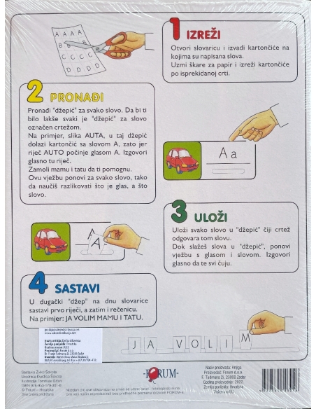 Mala Škola: Slovarica slagalica slova