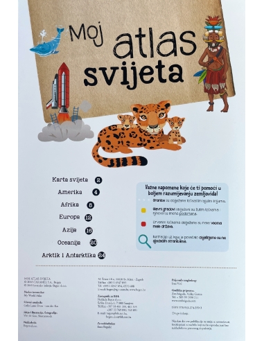 Moj atlas svijeta + poster