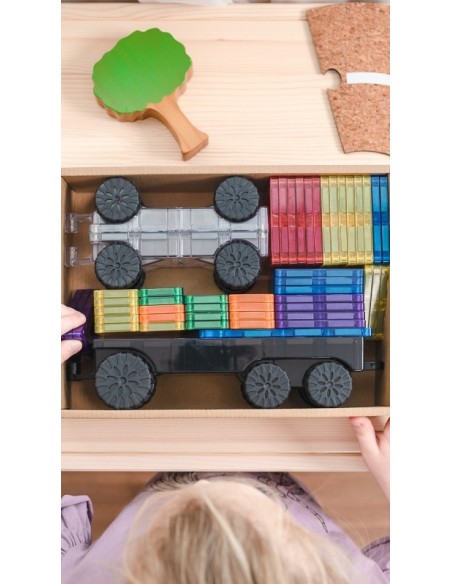Connetix Tiles – Rainbow Transport set (50 kom)