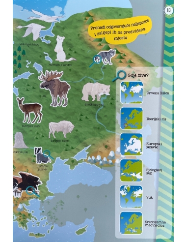 Moj atlas životinja + poster