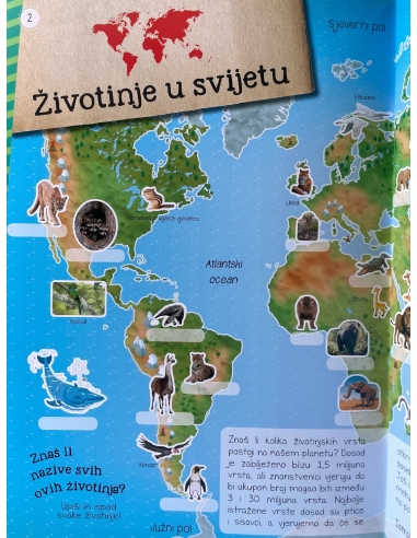 Moj atlas životinja + poster