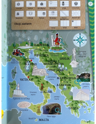 Moj atlas Europe + poster