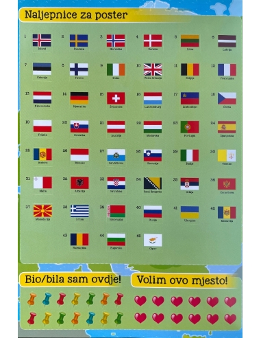 Moj atlas Europe + poster