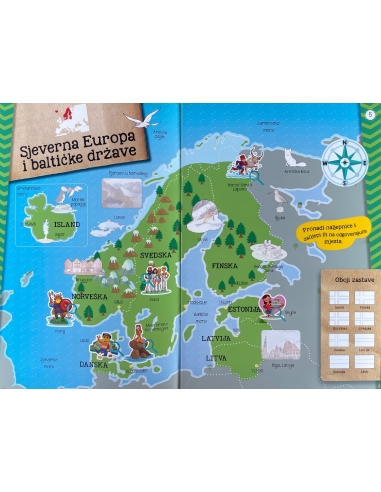 Moj atlas Europe + poster