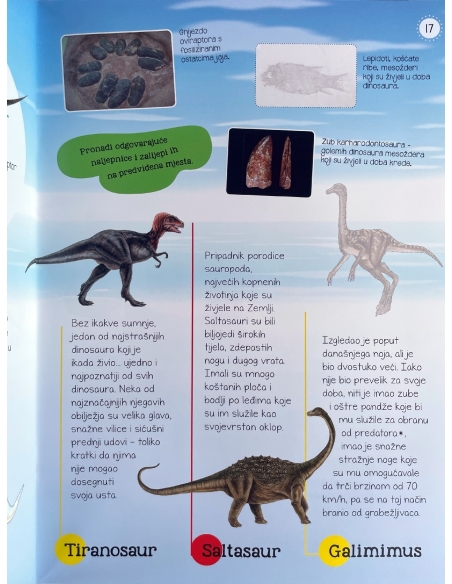 Moj atlas dinosaura + poster