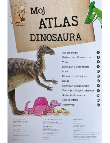 Moj atlas dinosaura + poster