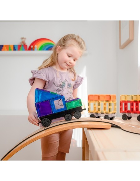 Connetix Tiles – Rainbow Transport set (50 kom)