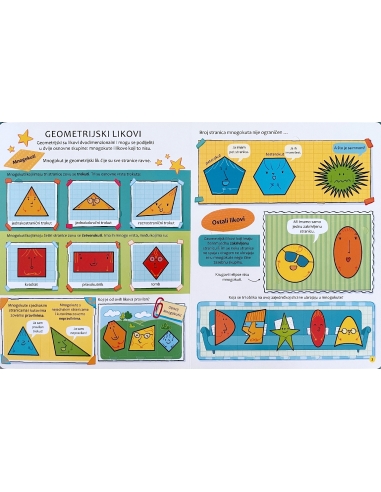 Geometrijski likovi i tijela – Slikovnica s prozorčićima