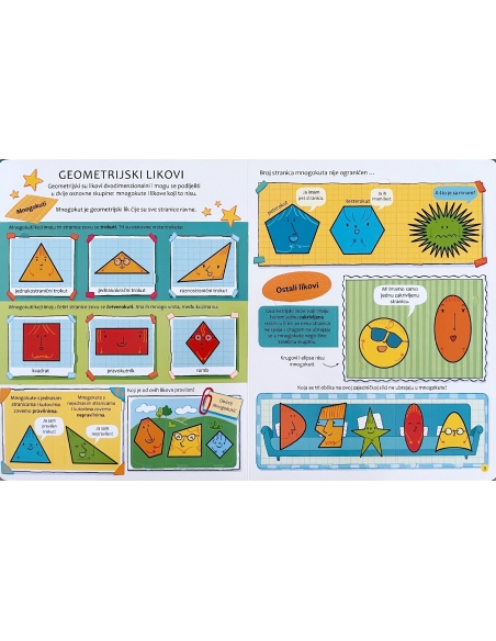 Geometrijski likovi i tijela – Slikovnica s prozorčićima