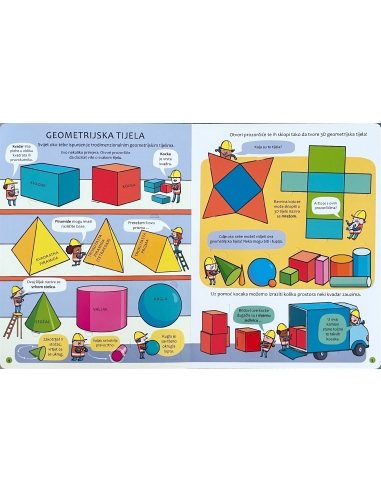 Geometrijski likovi i tijela – Slikovnica s prozorčićima