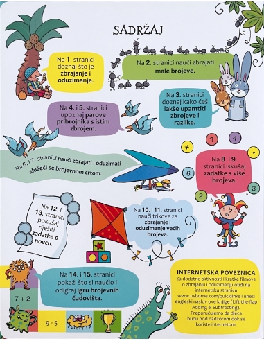 ZBRAJANJE I ODUZIMANJE-SLIKOVNICA S PROZORČIĆIMA