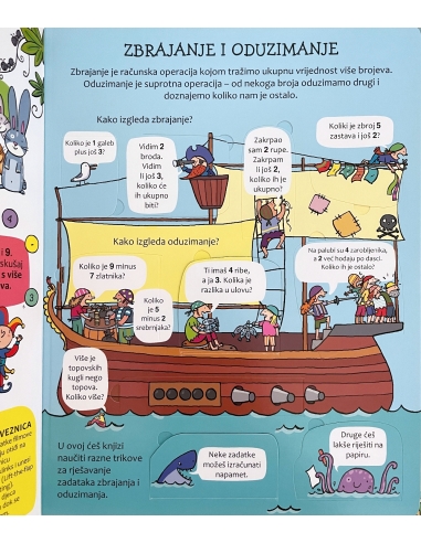 ZBRAJANJE I ODUZIMANJE-SLIKOVNICA S PROZORČIĆIMA