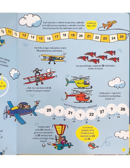 ZBRAJANJE I ODUZIMANJE-SLIKOVNICA S PROZORČIĆIMA
