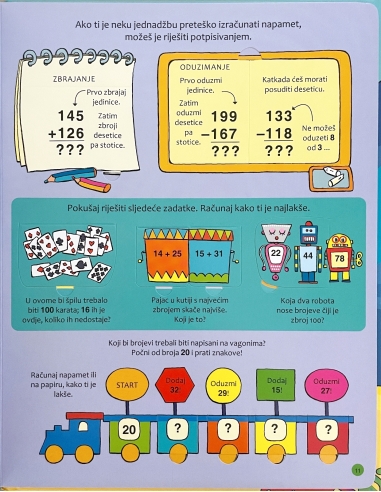ZBRAJANJE I ODUZIMANJE-SLIKOVNICA S PROZORČIĆIMA