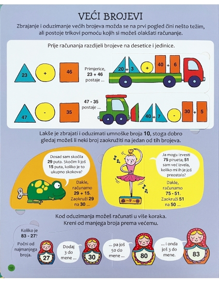 ZBRAJANJE I ODUZIMANJE-SLIKOVNICA S PROZORČIĆIMA