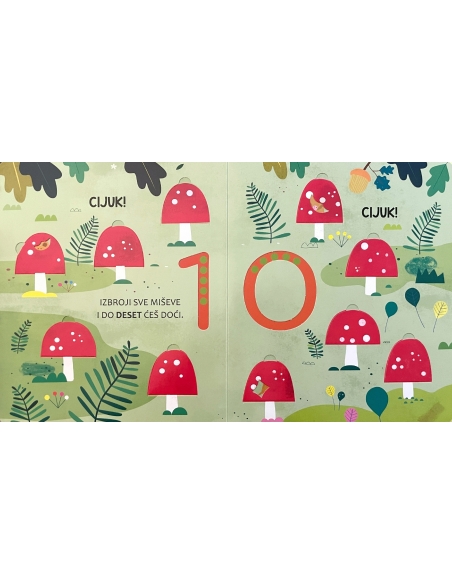 Broji do deset i unatrag - slikovnica s prozorčićima