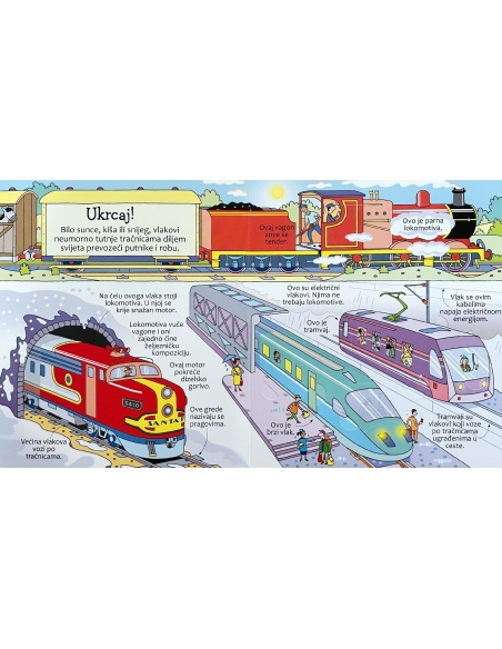 Zaviri u Svijet vlakova - slikovnica s prozorčićima