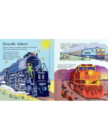 Zaviri u Svijet vlakova - slikovnica s prozorčićima