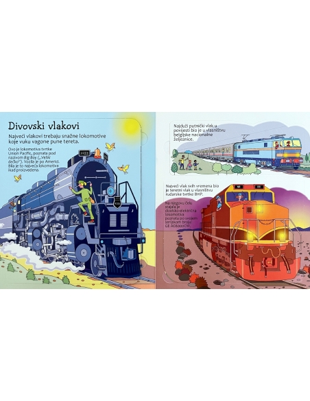 Zaviri u Svijet vlakova - slikovnica s prozorčićima