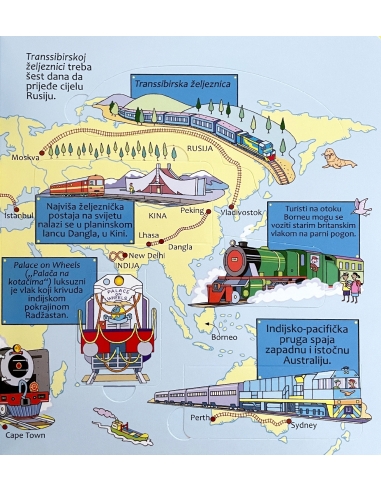 Zaviri u Svijet vlakova - slikovnica s prozorčićima