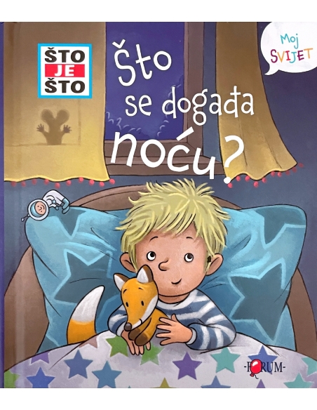 Što je što? Što se događa noću?-Slikovnica s prozorčićima