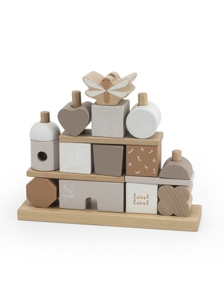 Label Label Stacking Blocks House Nougat