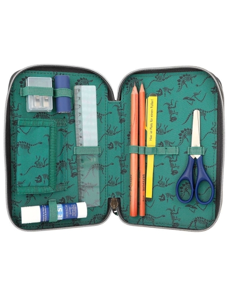 Dino World pernica na tri kata napunjena LED siva