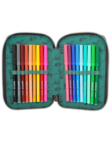 Dino World pernica na tri kata napunjena LED siva