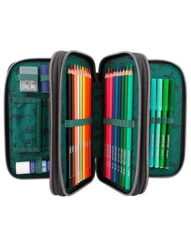 Dino World pernica na tri kata napunjena LED siva