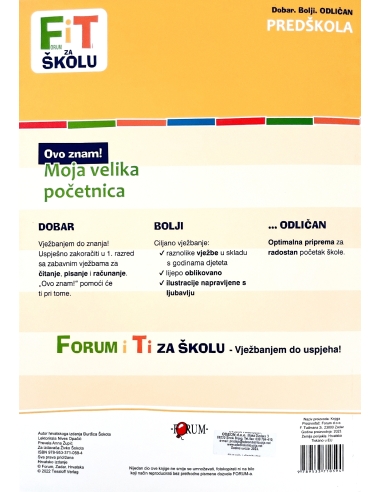 FIT za školu: Moja velika početnica (Predškola)