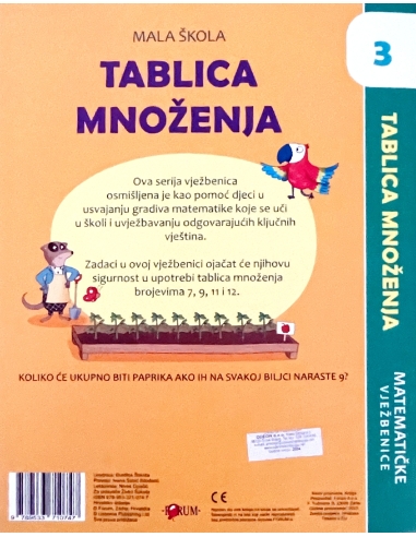 Mala Škola: Tablica množenja 3