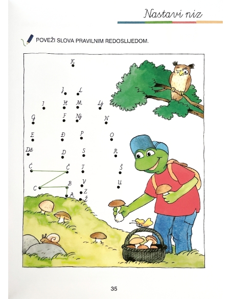 FIT za školu: Vježbe pisanja 2 - koso pismo (1. razred)