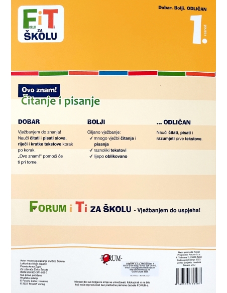 FIT za školu: Čitanje i pisanje (1. razred)