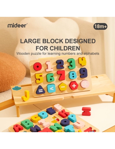 Mideer Drvena slagalica - Učimo brojeve