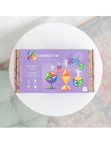 Connetix Tiles – Rainbow Shapes Expansion set (36 kom)