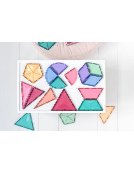 Connetix Tiles – Pastel Shape Expansion (48 kom)