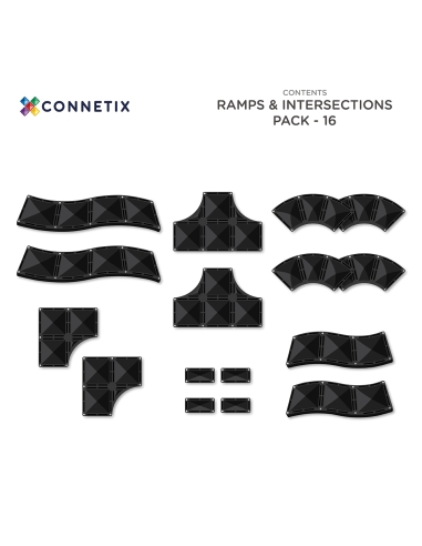 Connetix Tiles – Rampe i raskrsnice (16 kom)