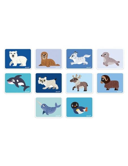 Janod Magnetna knjiga - Polarne životinje