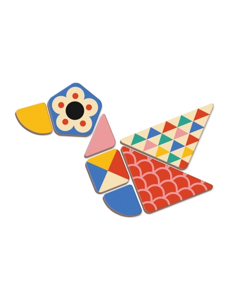 Janod Magnetna knjiga - Tangram (Moduloform)