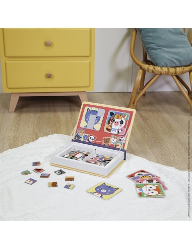 Janod Magnetna knjiga - Pomiješaj životinje