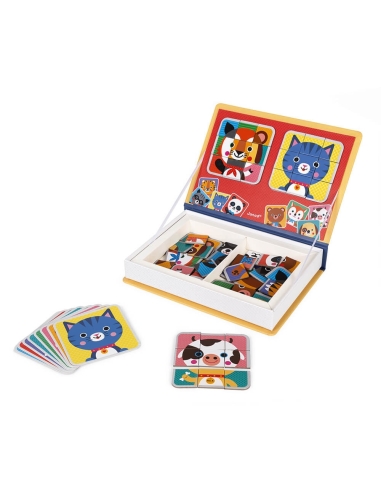 Janod Magnetna knjiga - Pomiješaj životinje