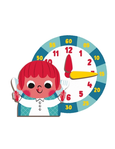 Janod Magnetna knjiga - Koliko je sati?