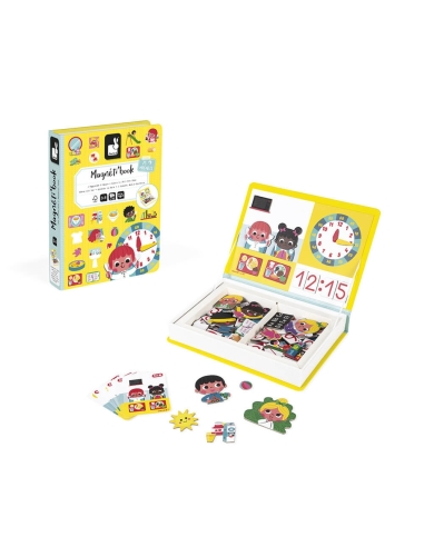 Janod Magnetna knjiga - Koliko je sati?