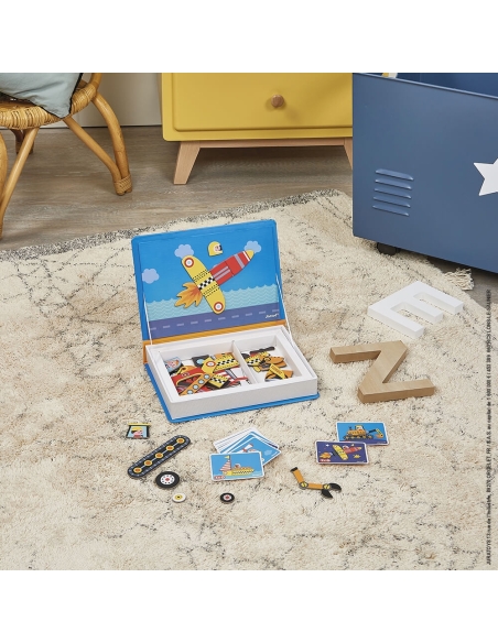 Janod Magnetna knjiga - Vozila