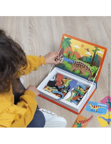 Janod Magnetna knjiga - Dinosauri