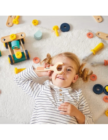 Janod Konkstrukcijski set - Brico'Kids drveni (100 kom)