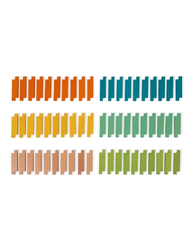 Janod Konstrukcijski set - Drvnveni blokovi (60 kom)